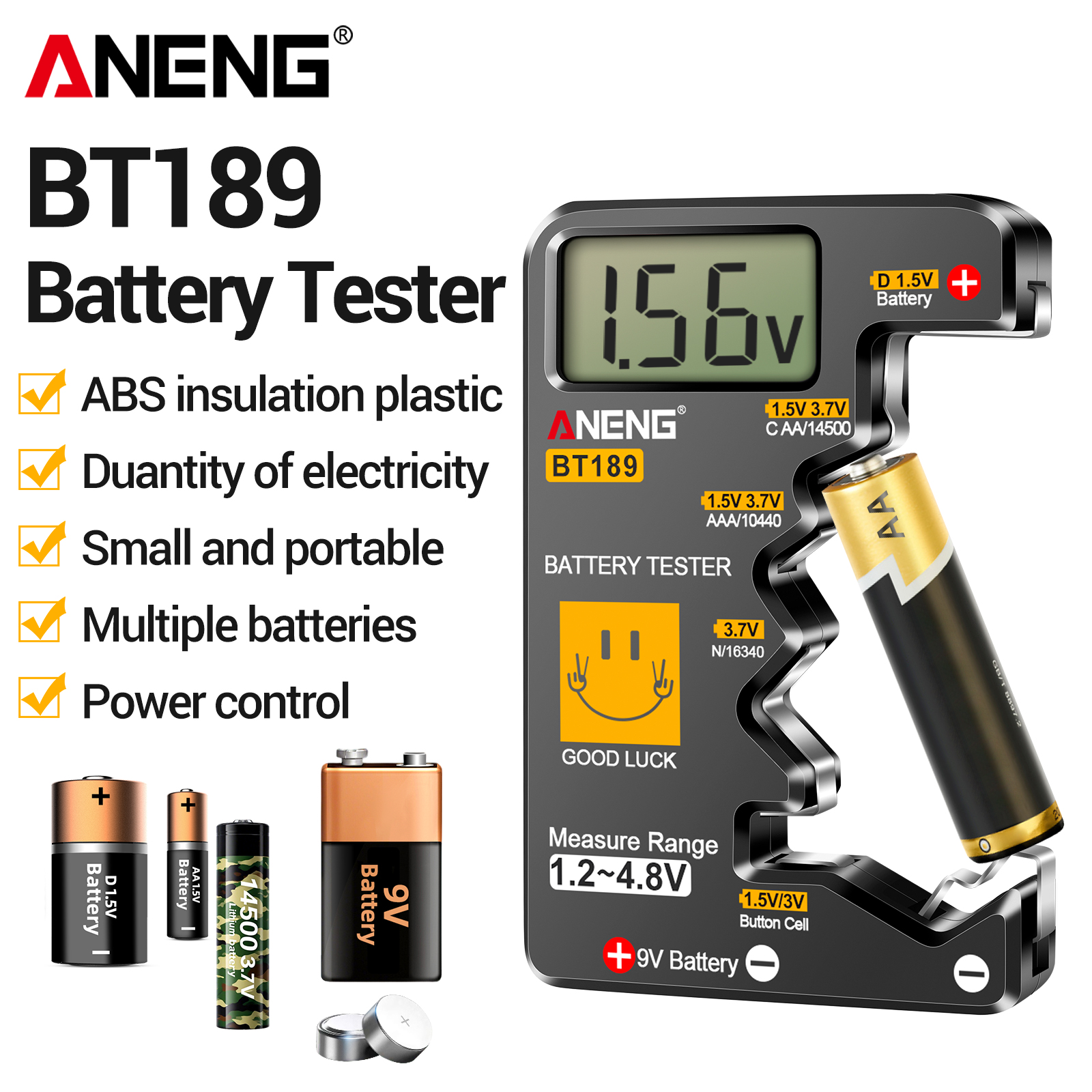 Home Automation Industry - BT189 Universal Battery Voltage Tester ANENG