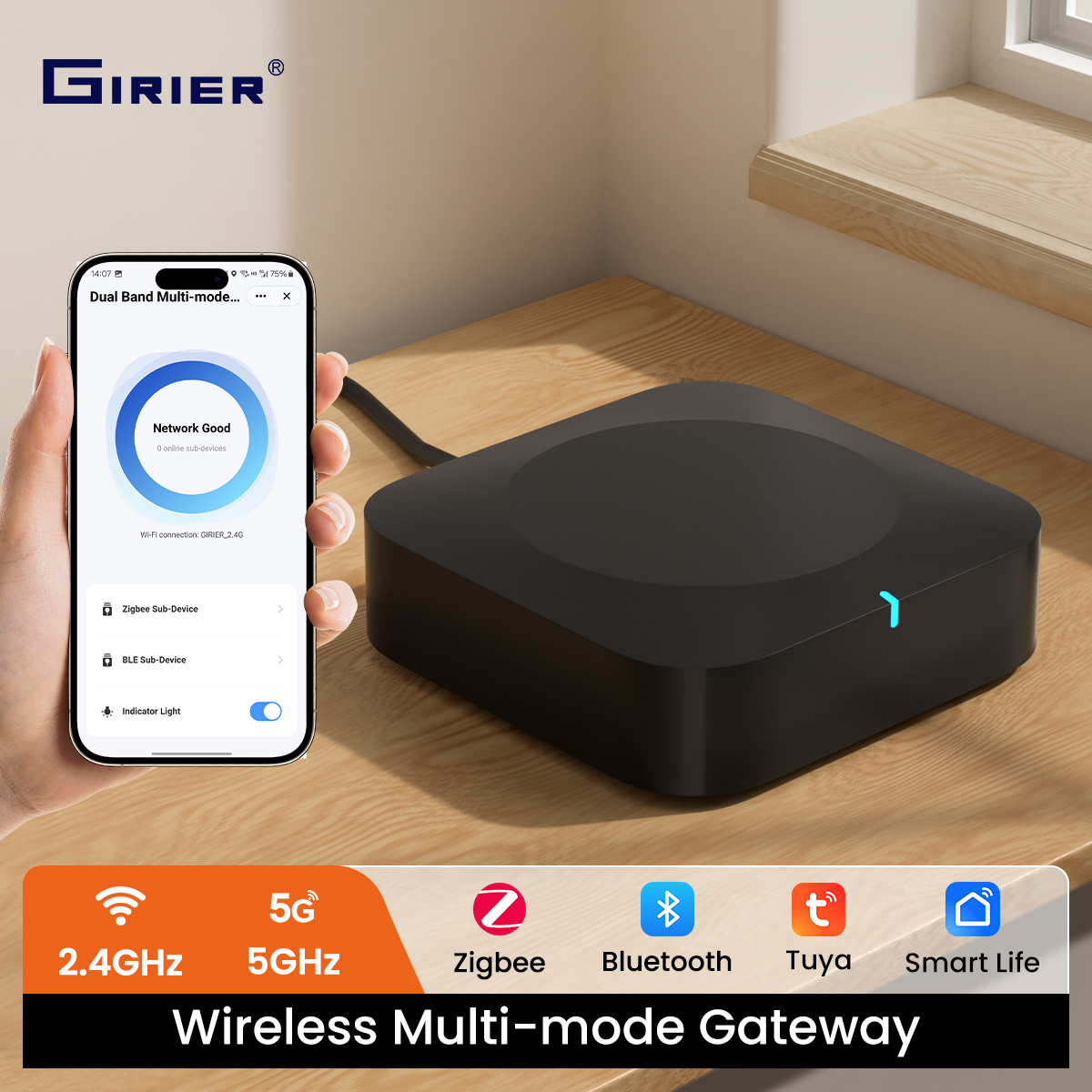 Home Automation Ideas - GIRIER Tuya ZigBee Smart Multi-mode Gateway