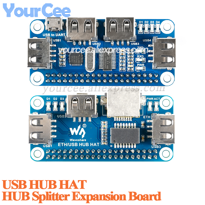 Pi Zero W Board - USB HUB HAT to Ethernet RJ45