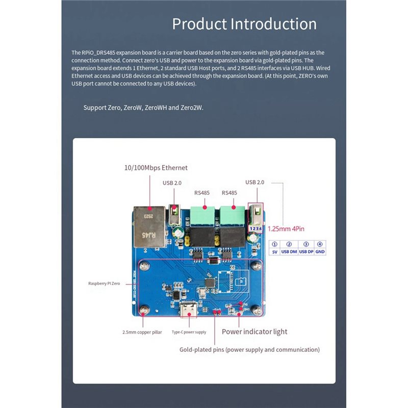 For Raspberry Pi Rpi0-DRS485 E - đánh giá và giá Pi Zero W Board