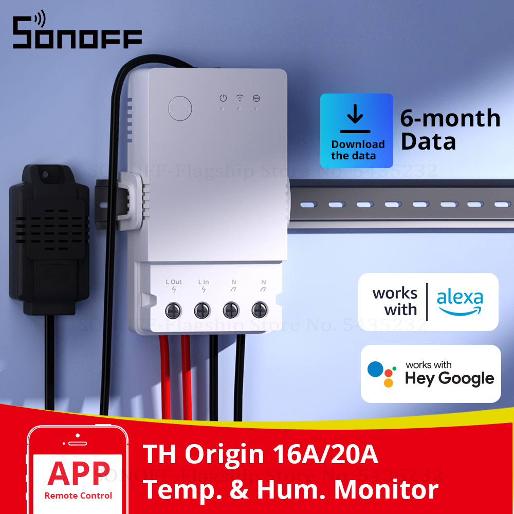 SONOFF TH Origin 16A 20A WiFi  - đánh giá và giá Home Automation Ideas