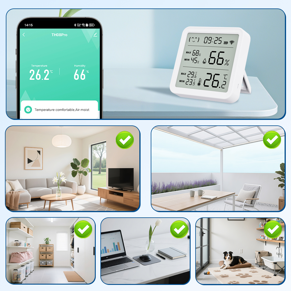Tuya WiFi Thermometer hygromet - đánh giá và giá Temperature Humidity Sensor