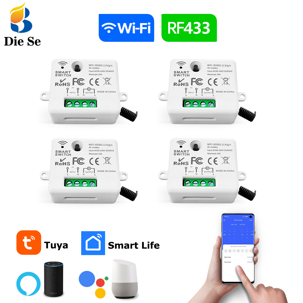 Tuya WiFi Smart Light Switch 4 - đánh giá và giá Home Automation Industry