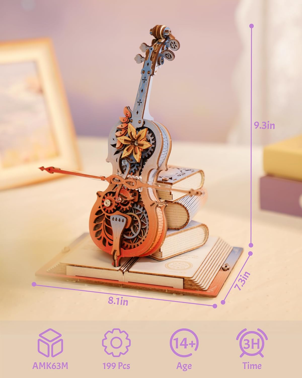ROKR 3D Magic Cello - 3D Woode - đánh giá và giá Home Automation Diy