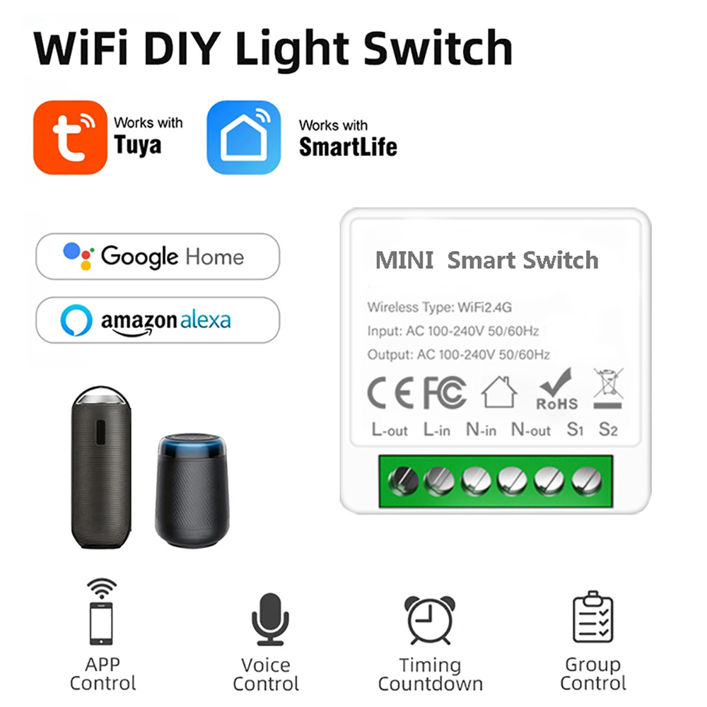 2 Way Control Tuya Mini 16A Wi - đánh giá và giá Home Automation Diy