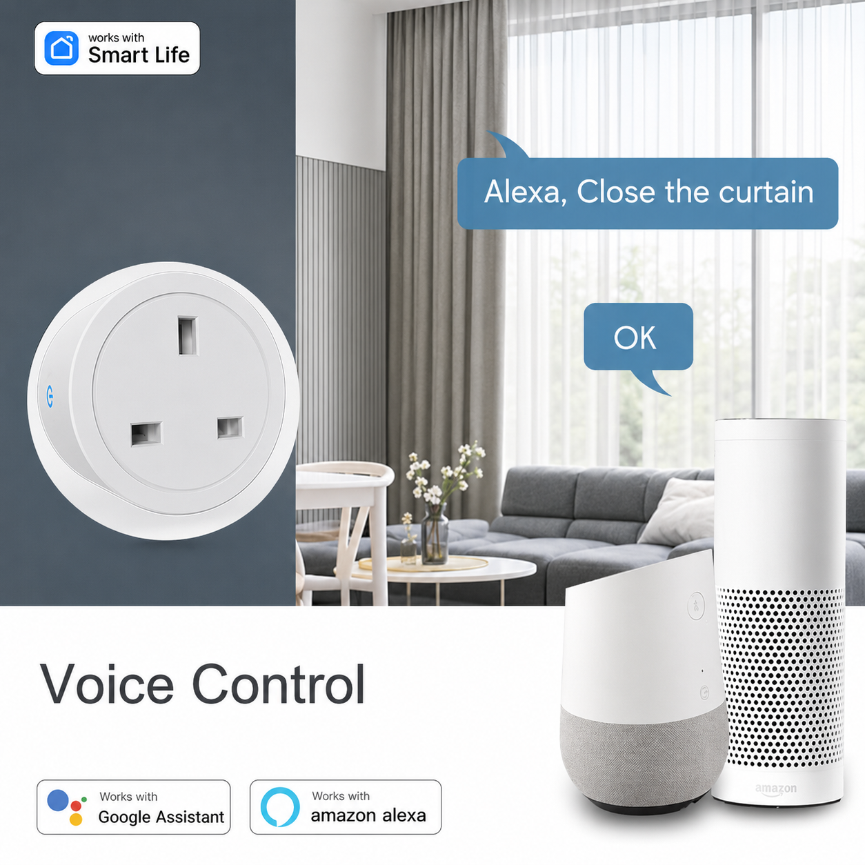 Tuya UK-Standard Smart Plug Wi - đánh giá và giá Home Automation Ideas