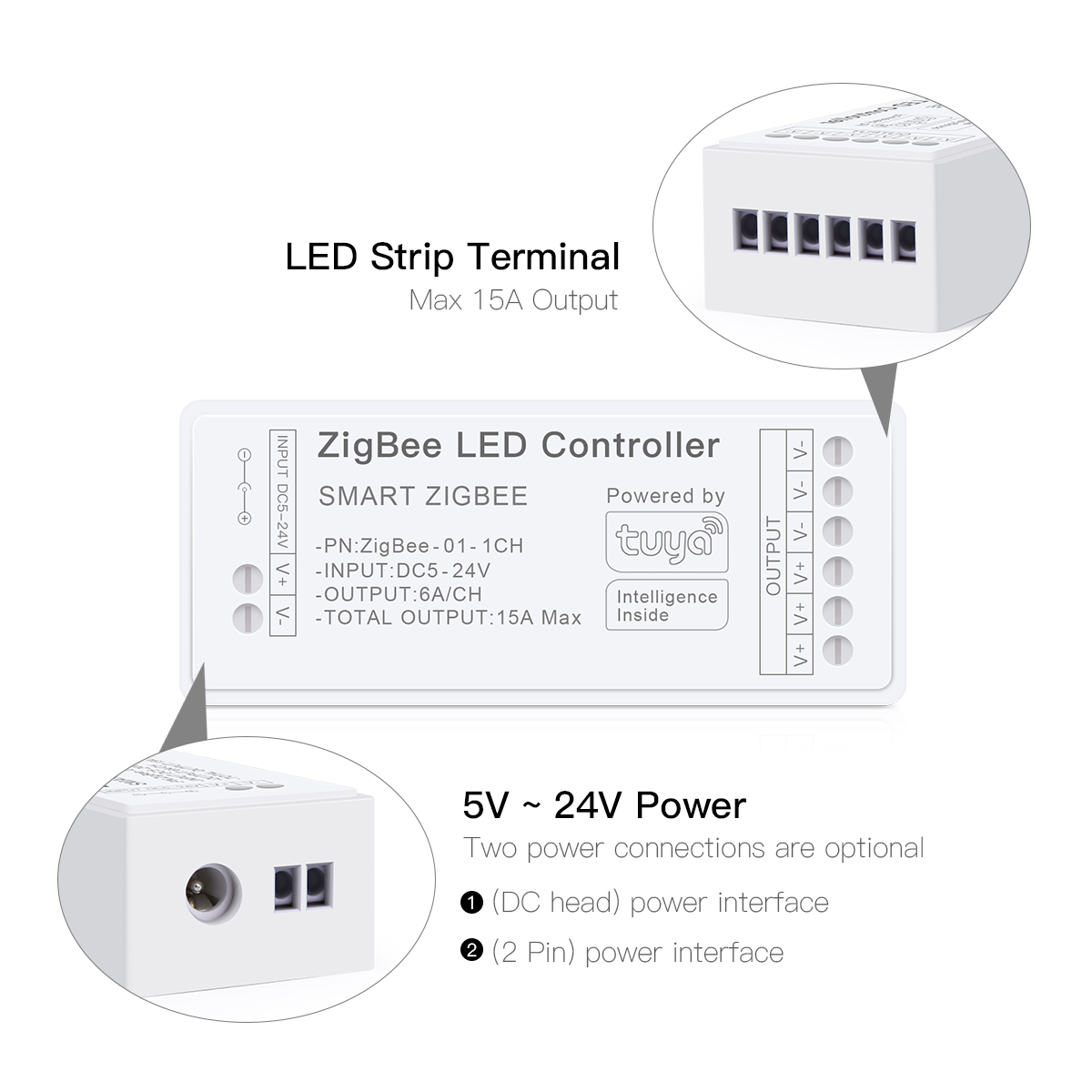 Zigbee 3.0 CCT RGBW RGB LED St - đánh giá và giá Zigbee Coordinator Stick