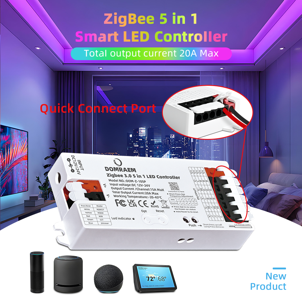 DOMRAEM Zigbee 3.0 5 in 1 LED  - đánh giá và giá Zigbee Coordinator Stick