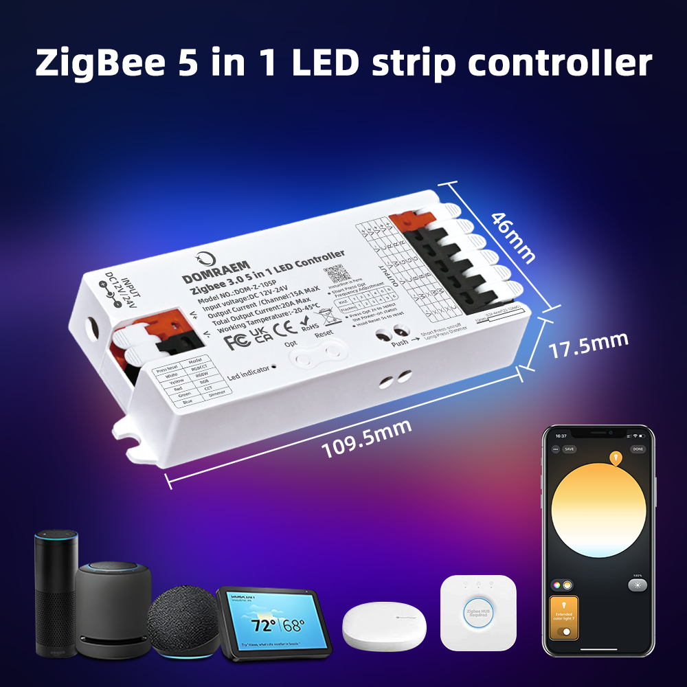 DOMRAEM Zigbee 3.0 5 in 1 LED  - đánh giá và giá Zigbee Coordinator Stick