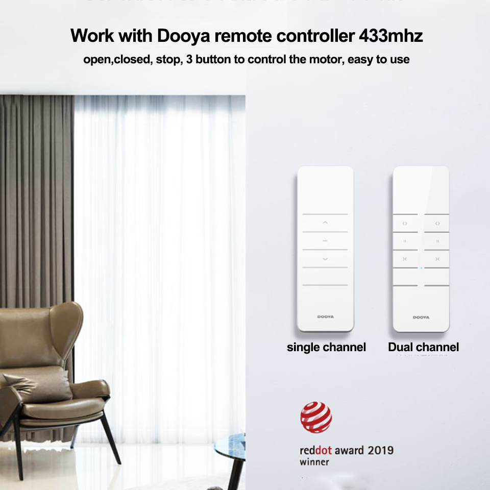 Dooya Electric Curtain Motor D - đánh giá và giá Home Automation Technology