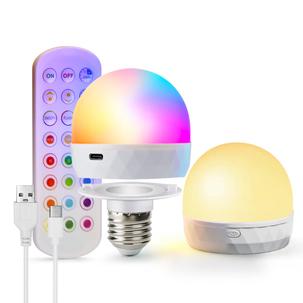 E27 LED Light Bulb RGB USB Rec - đánh giá và giá Home Automation Industry