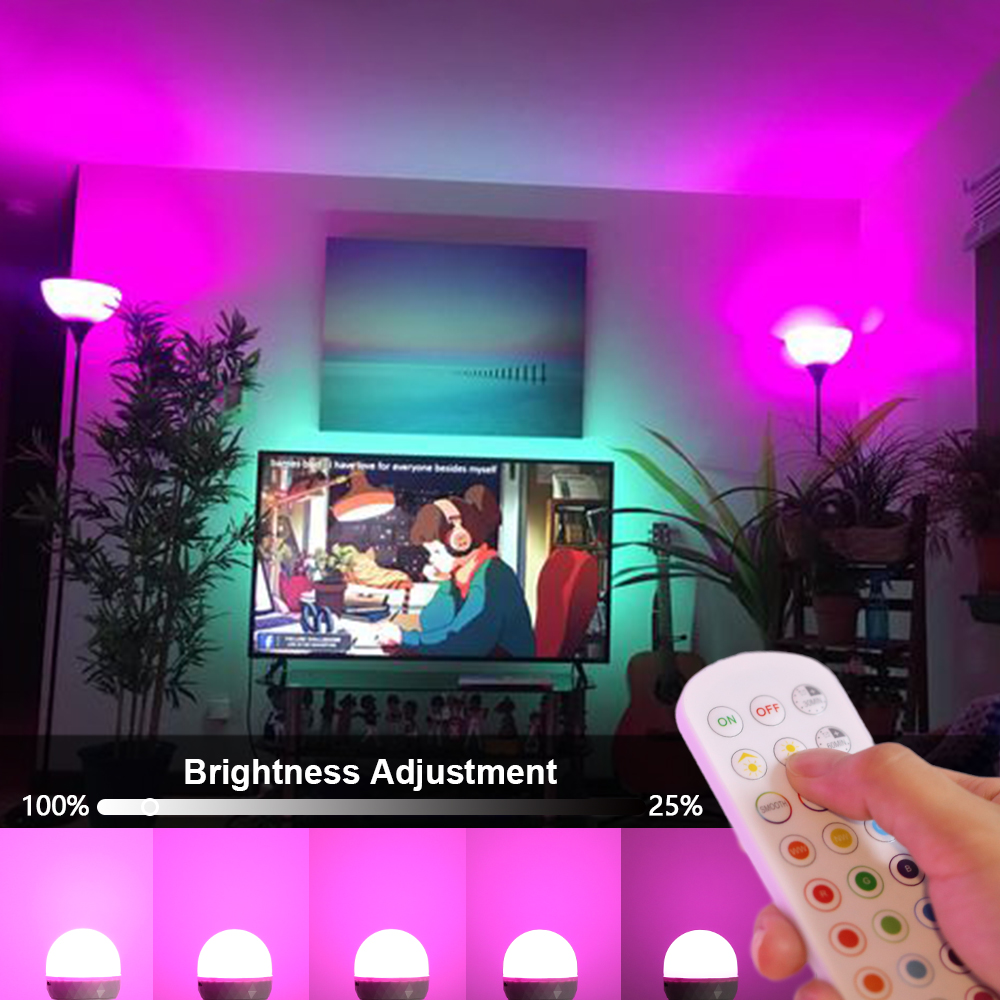 E27 LED Light Bulb RGB USB Rec - đánh giá và giá Home Automation Industry